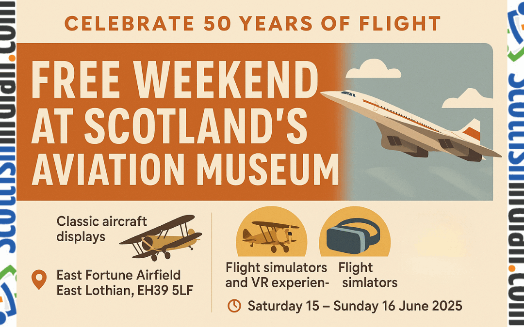 Celebrate 50 Years of Flight – Free Weekend at Scotland’s Aviation Museum!