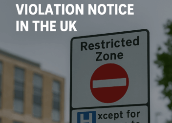 Restricted Zone sign near a UK hospital with 'Except for access to hospital' underneath, used to illustrate traffic enforcement zones