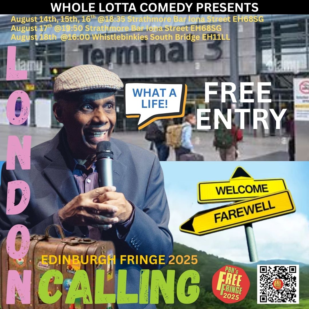 London Calling: Farewell Ceylon – Free Fringe 2025 Poster
