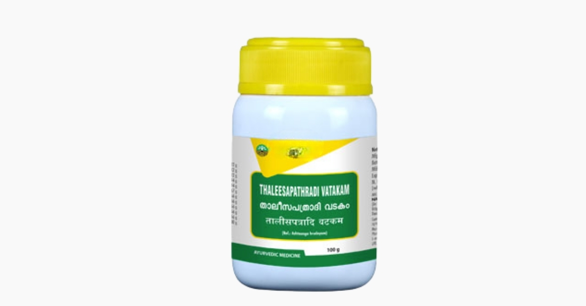 Talisapatradhii Vatakam chewable tablets for cold, cough, and digestive relief in the UK