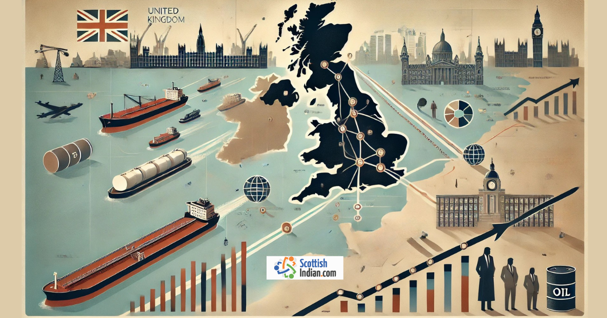 Global conflicts affecting the UK economy with links between Britain, energy markets, and Middle East tensions.